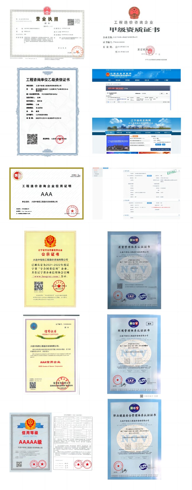 荣誉资质